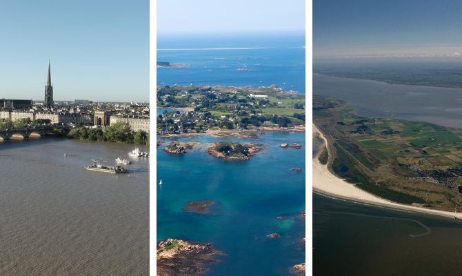 images du site d'essais de seeneoh, de paimpol bréhat et d'ameland interreg shines