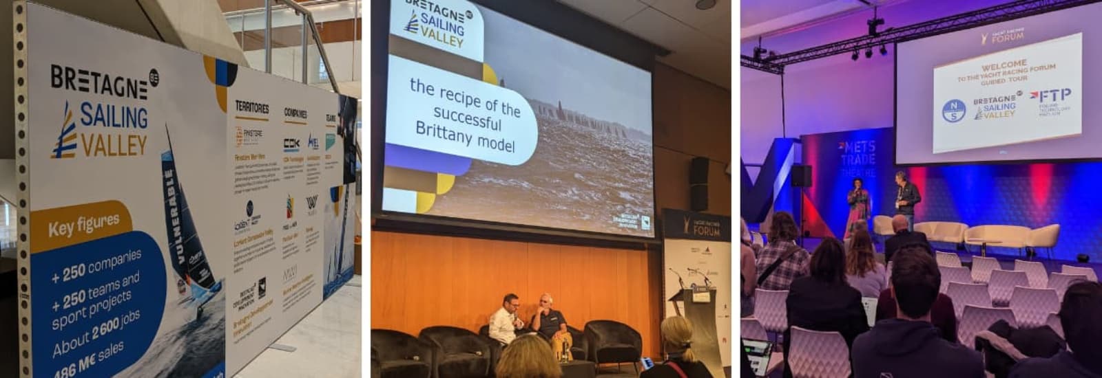 Pavillon Bretagne Sailing Valley au Yacht Racing Forum 2024 à Amsterdam