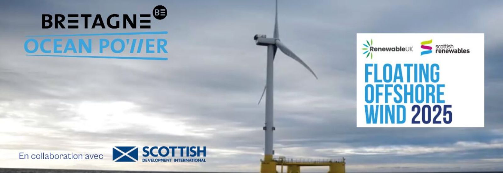 Bretagne Ocean Power au salon Floating Offshore Wind 2025 à Aberdeen en Écosse