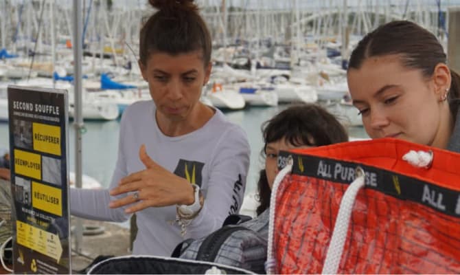 Voiles de bateau usagées prêtes à connaître une seconde vie grâce au projet Second Souffle d’All Purpose