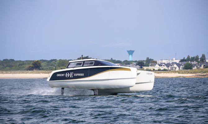 photo du bateau à hydrogène imaginé par k challenge