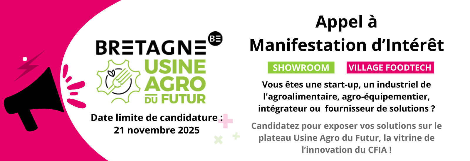 visuel appel à manifestation intérêt usine agro du futur cfia 2026