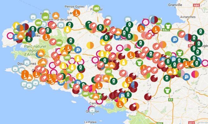 cartes Bretagne agroalimentaires 2024-2026