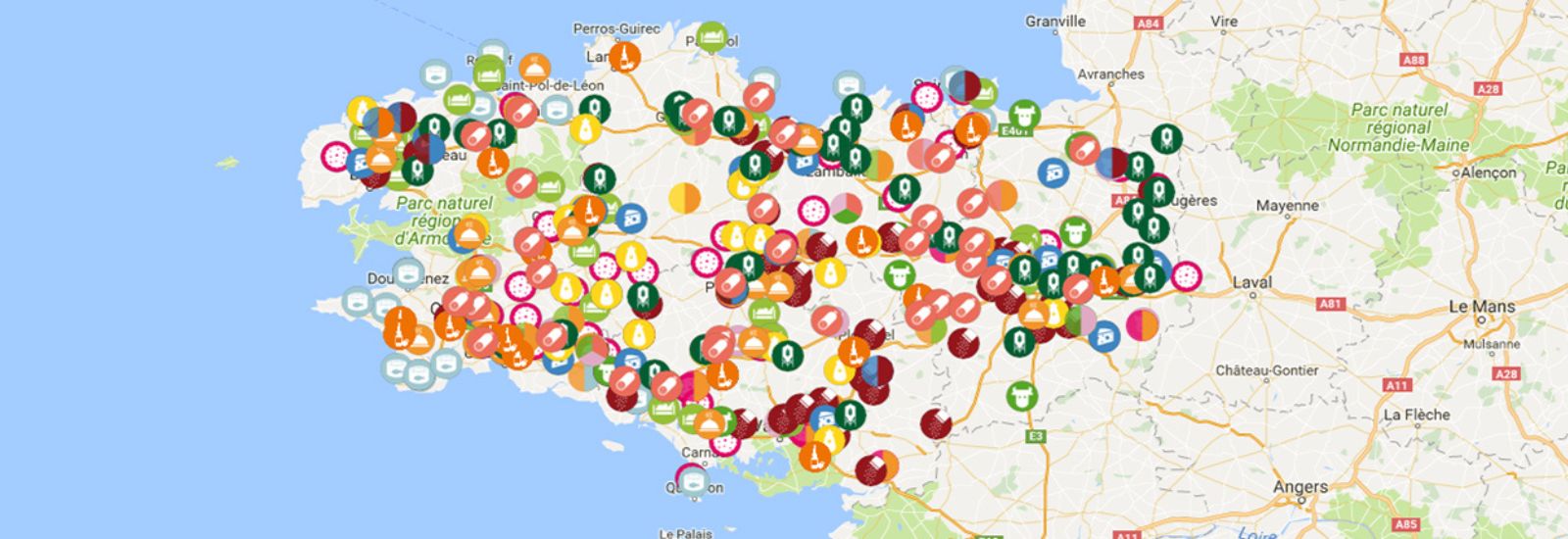 cartes Bretagne agroalimentaire