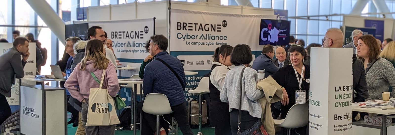 pavillon bretagne cyber alliance lors de l'european cyber week (ecw) 2025