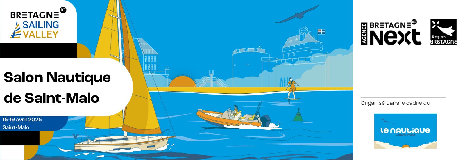 Bannière Salon nautique st malo 2026
